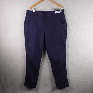Carhartt Mens Relaxed Fit Ripstop Work Pants Navy Blue 38x32 Utility Trousers